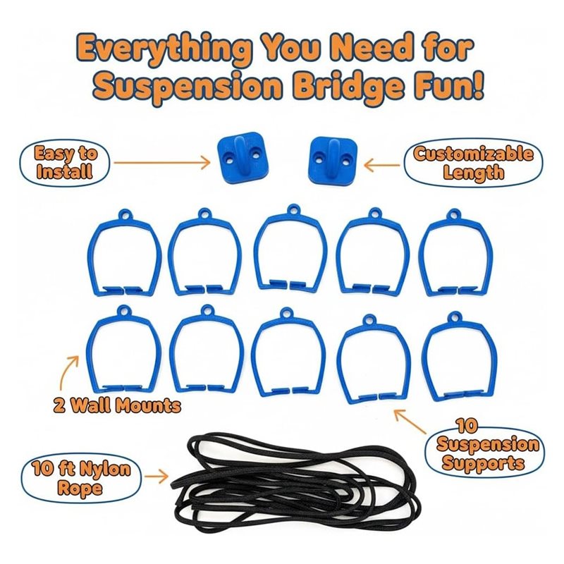 ABJL-Suspension Bridge Track S - огляд і ціна Hot Wheels Car Track Sets