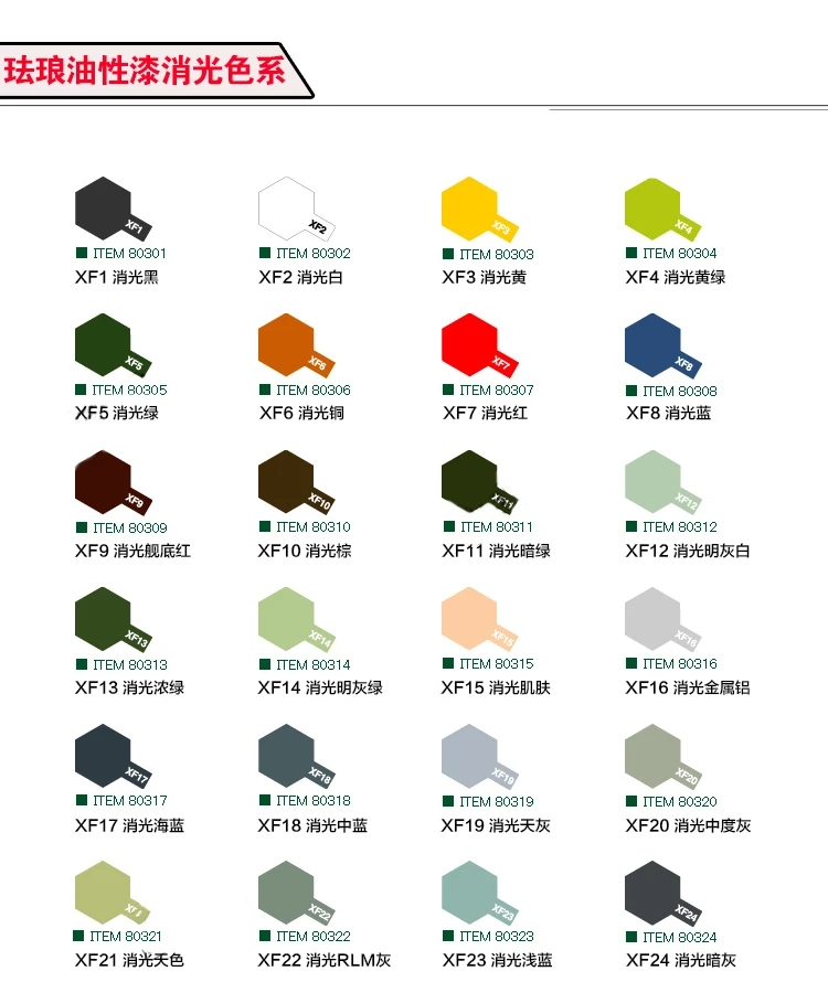TAMIYA Enamel Paint Extinction - огляд і ціна Tamiya Model Paint Set
