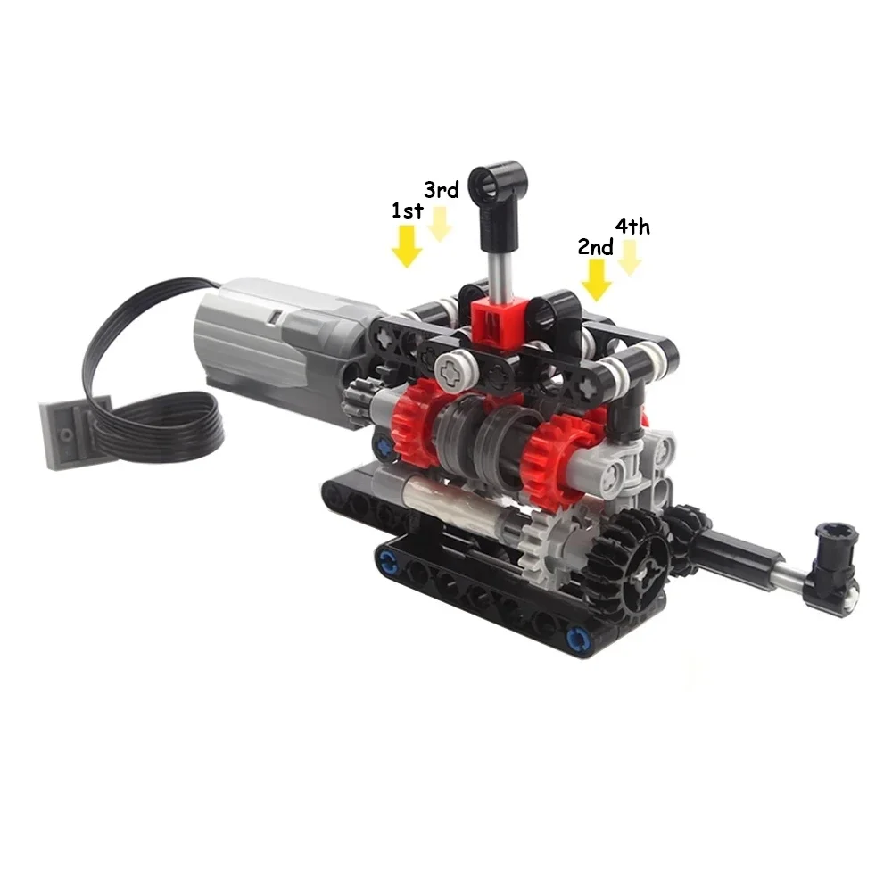 MOC High-tech 4 Speeds Gearbox - огляд і ціна Lego Set Technic