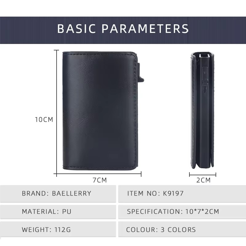 New RFID Mini Men Card Wallets - огляд і ціна Card Top Loader