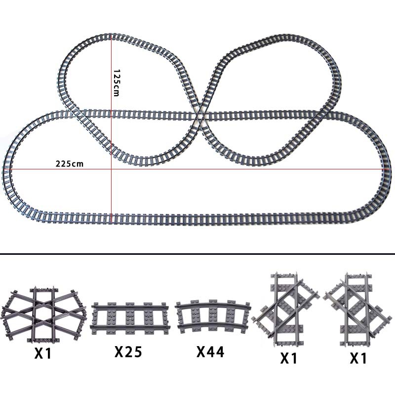 New City Train Tracks  7896 79 - огляд і ціна Lego Set City