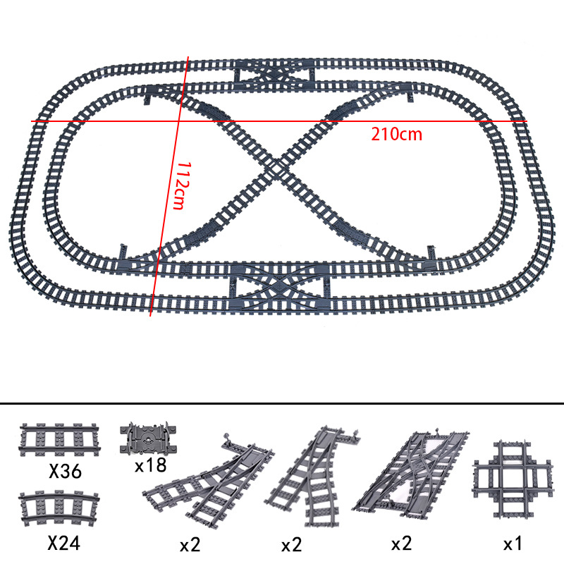 New City Train Tracks  7896 79 - огляд і ціна Lego Set City