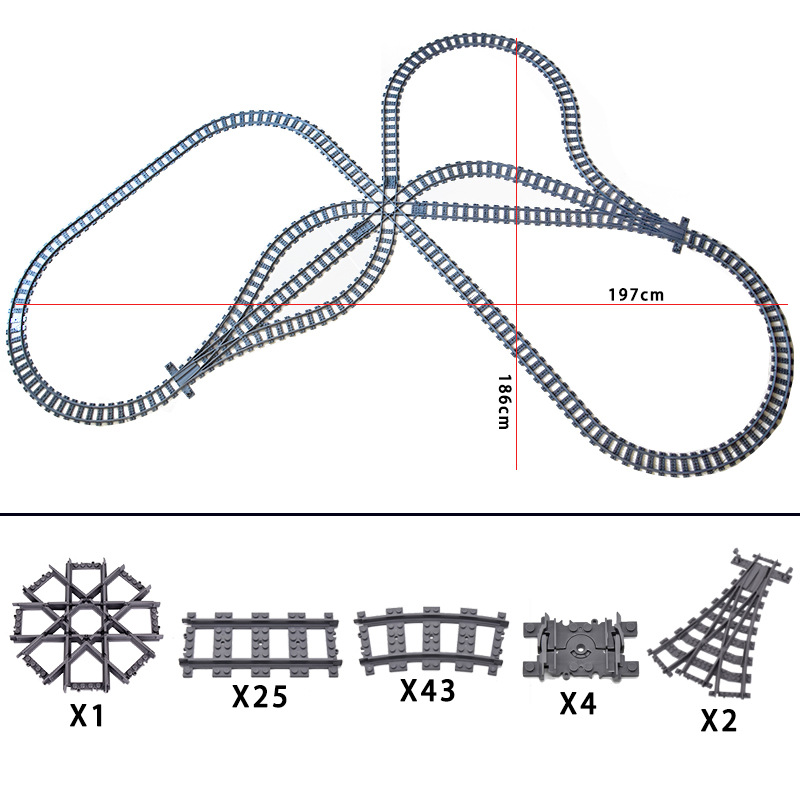 New City Train Tracks  7896 79 - огляд і ціна Lego Set City
